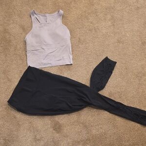 Black Lace-Detail Women's Leggings - Black